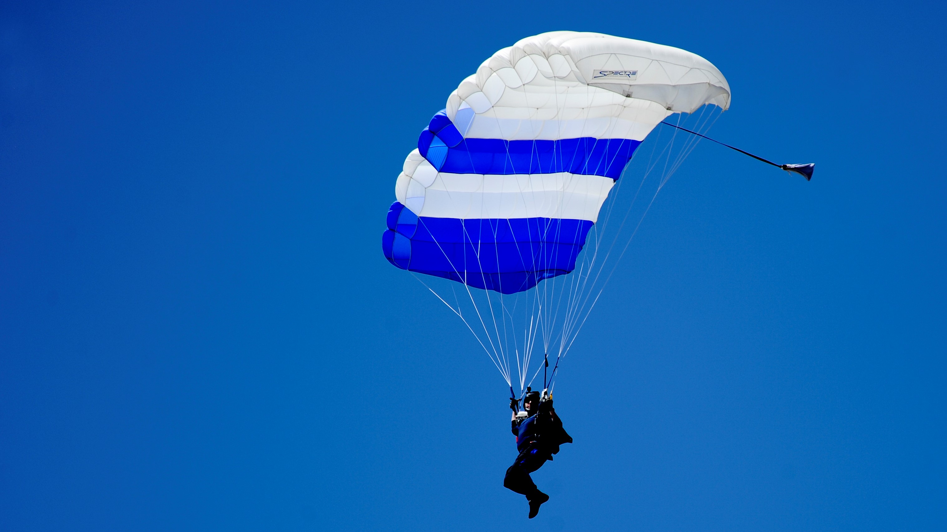 Wings of Blue Jumper parachute open